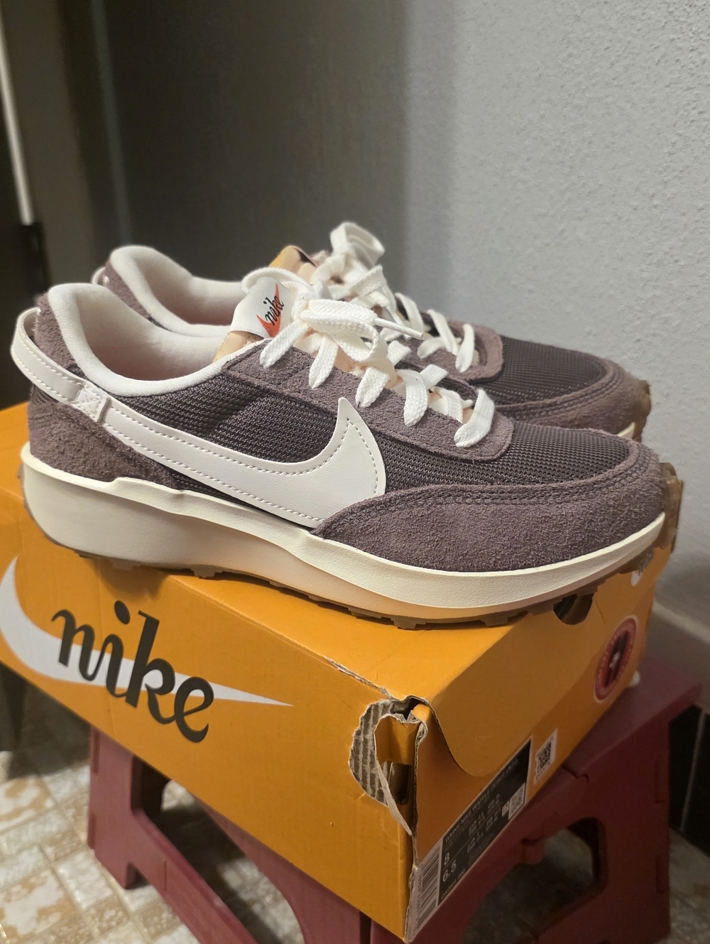 Nike Waffle Debut Vintage Plum Eclipse Sneakers Womens 8 Mens 6.5